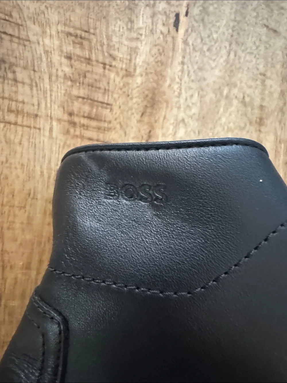 BOSS EXTRALIGHT Men's Black Leather Lace-Up Combat Boot NEW 45 EU / US 12
